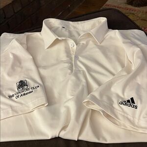 Adidas White Golf Polo Shirt